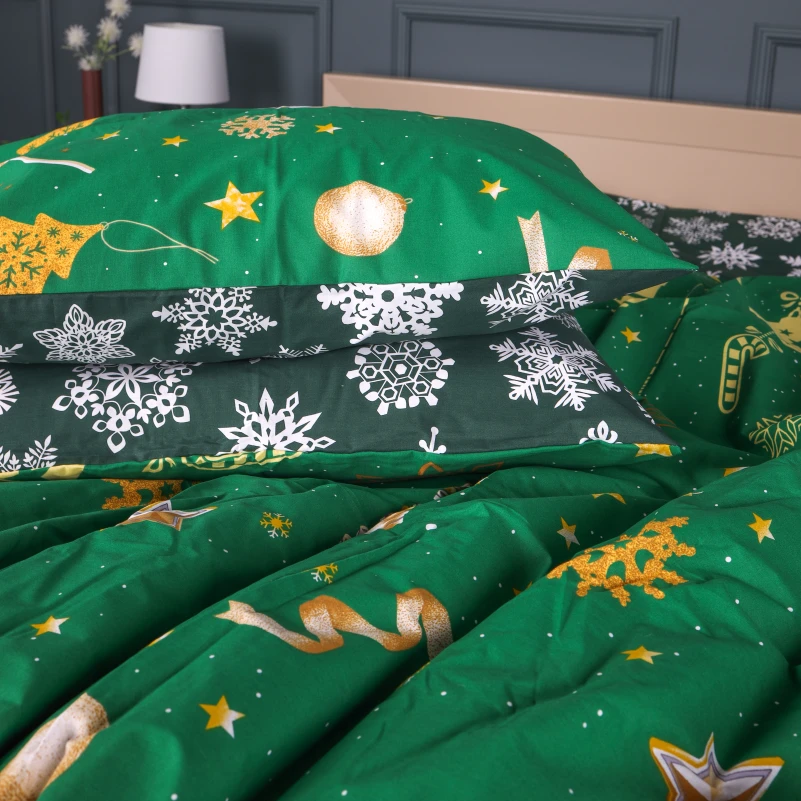 Комплект постільної білизни Бязь 17-0876 Emerald Magic - 1