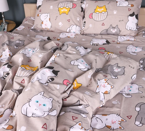 Простирадло Бязь 17-0665 Cream Kittens - 2