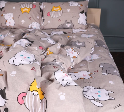 Підковдра Бязь 17-0665 Cream Kittens - 2