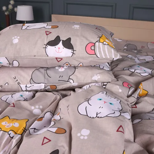 Наволочка Бязь 17-0665 Cream Kittens