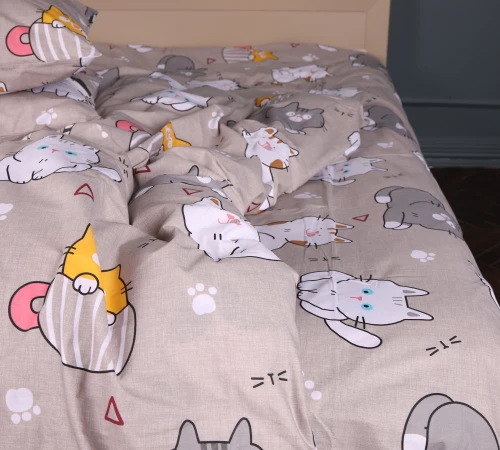 Простирадло Бязь 17-0665 Cream Kittens