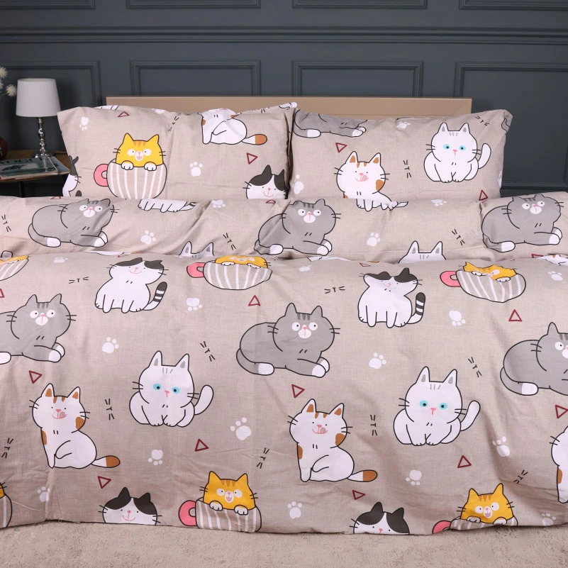 Комплект постільної білизни Ranforce Elite 17-0665 Cream Kittens