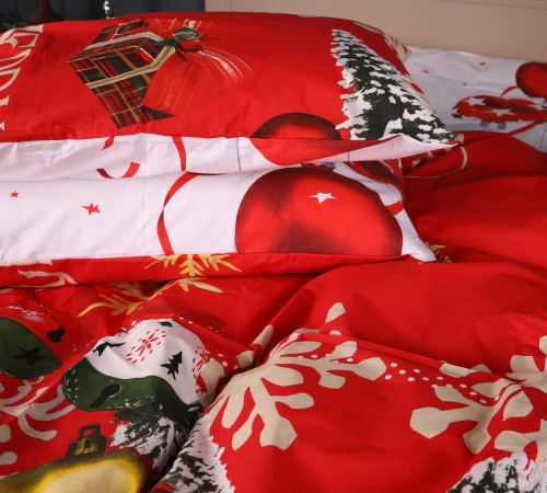 Комплект постільної білизни Бязь 17-0878 Red Miracle - 2