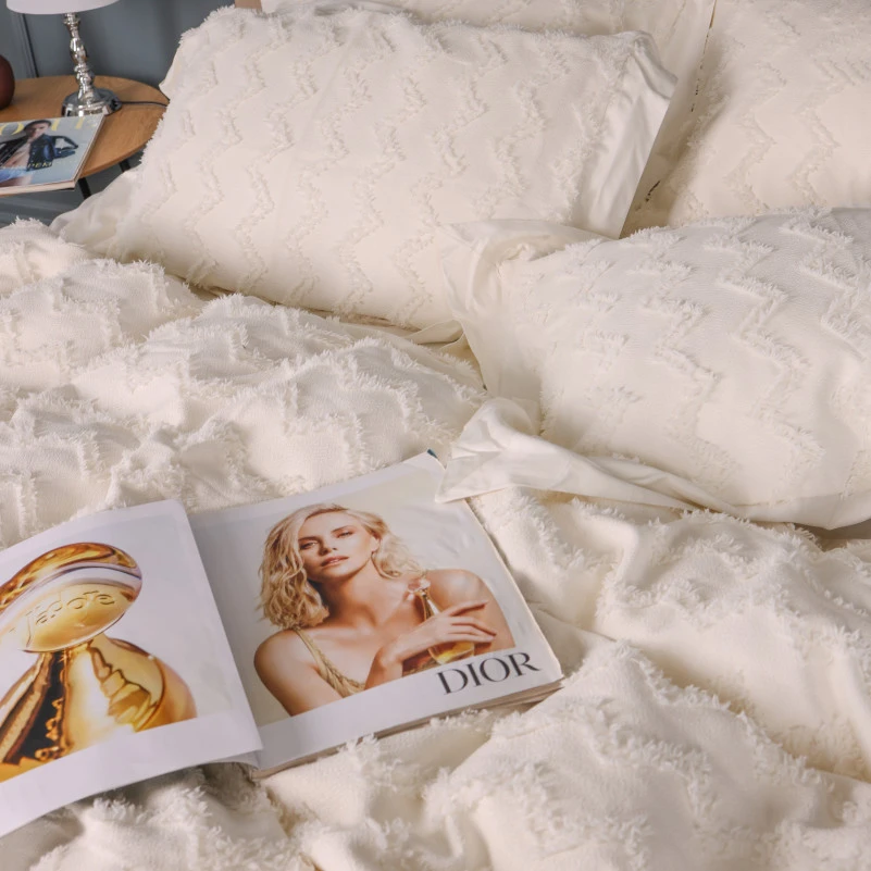 Комплект постільної білизни Сатин ELIT з вишивкою  "Snow mountain" - 10