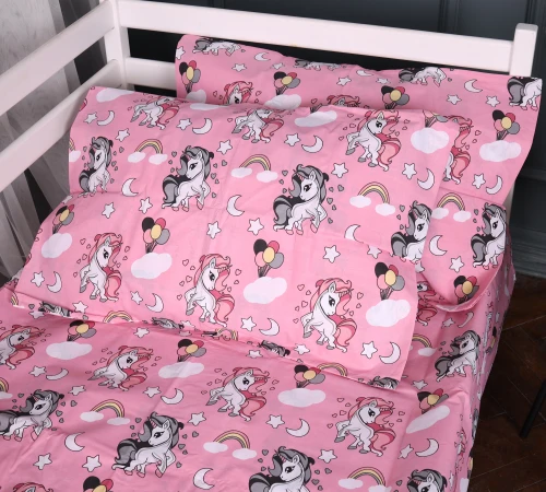Комплект постільної білизни Бязь Kids Time 17-0874 Cute Unicorn - 2