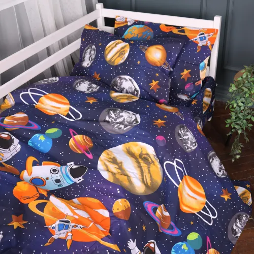 Комплект постільної білизни Бязь Kids Time 17-0884 Astro World - 4