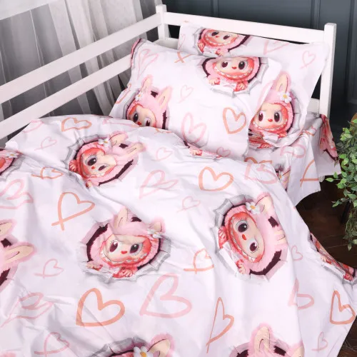 Простирадло Бязь 17-0872 Labubu Love - 2