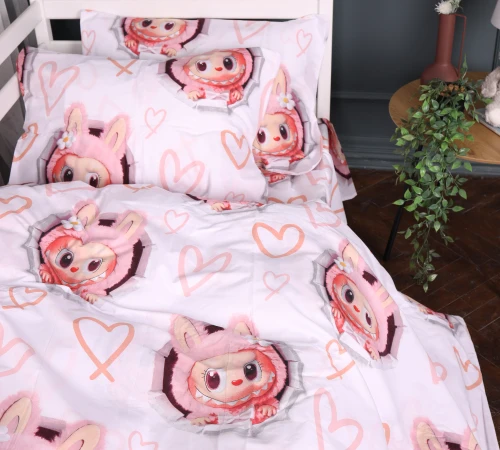 Підковдра Бязь 17-0872 Labubu Love - 2