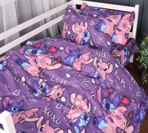 Простирадло Ranforce Elite 17-0870 Stitch & Angel Purple - 2