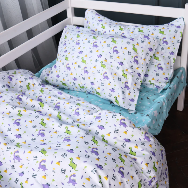 Дитяча постільна білизна Бязь Kids Time 18-0001 Hello Dino