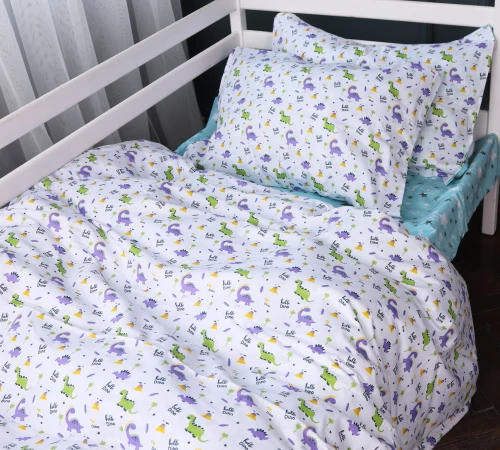 Комплект постільної білизни Бязь 18-0001 Hello Dino