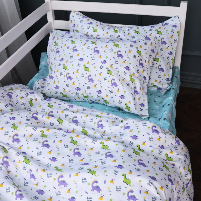 Наволочка детская Бязь Kids Time 18-0001 Hello Dino - 4