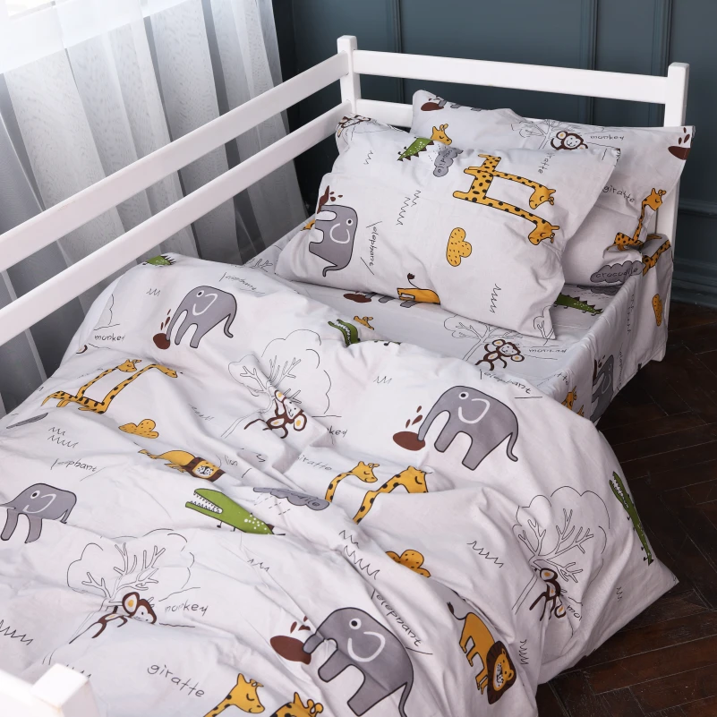 Комплект постільної білизни Бязь 17-0132 Lion King - 2