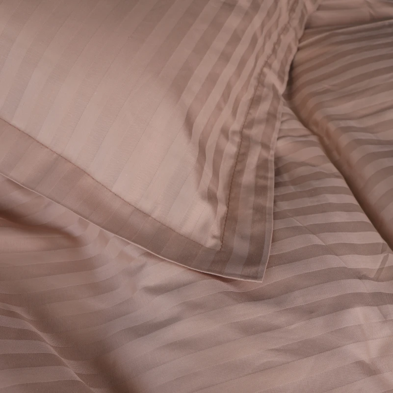 Простынь на резинке Satin Stripe 30-0004 Cream - 2