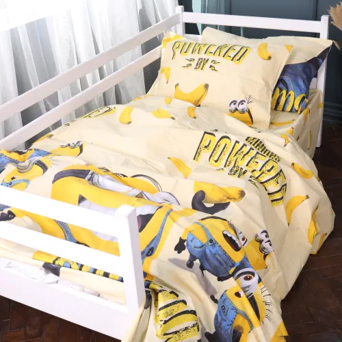 Комплект постільної білизни Бязь Kids Time 17-0808 Minions and bananas - 4