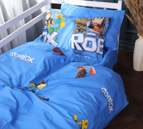 Пододеяльник Бязь Kids Time 17-0820 Roblox game blue - 2