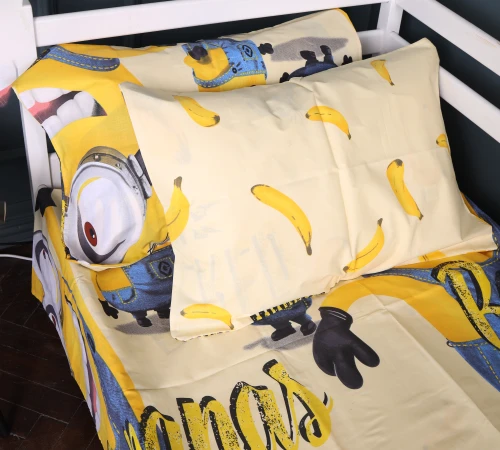 Комплект постільної білизни Бязь 17-0808 Minions and bananas - 2