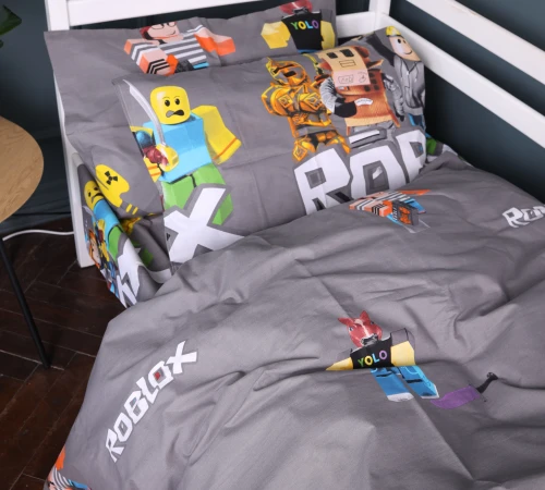 Простирадло Ranforce Elite 17-0821 Roblox game gray - 2