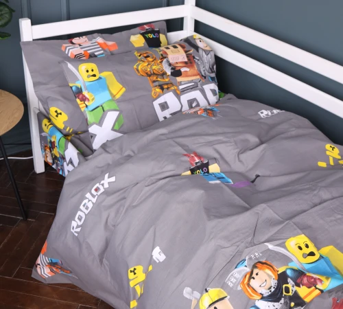 Наволочка Бязь Kids Time 17-0821 Roblox game gray - 2