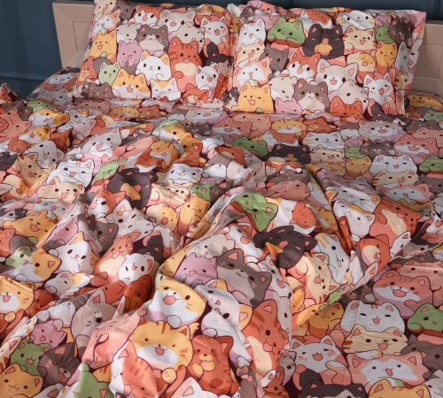Пододеяльник Бязь  Kids Time 17-0775 Bombshell cats - 2