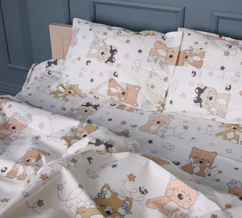 Простирадло Ranforce Elite 17-0777 Magic cats olive - 2