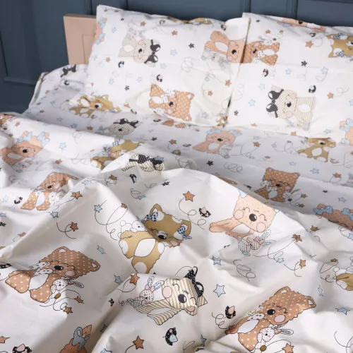 Комплект постельного белья  Бязь Kids Time 17-0777 Magic cats olive