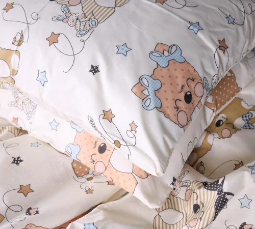 Наволочка Бязь Kids Time 17-0777 Magic cats olive - 2