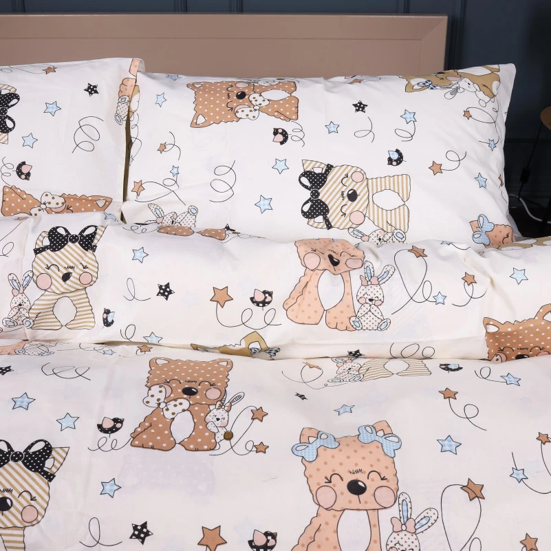 Наволочка Бязь Kids Time 17-0777 Magic cats olive - 3