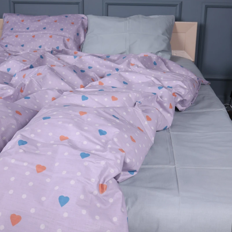 Комплект постільної білизни Бязь 17-0782 Pastel Love Print - 2