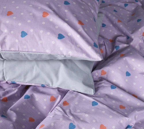 Комплект постільної білизни Бязь 17-0782 Pastel Love Print - 2