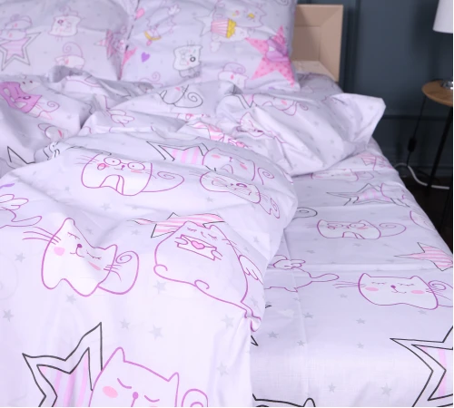 Простирадло Ranforce Elite 17-0774 Cat party - 2