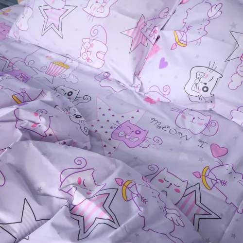 Пододеяльник Бязь 17-0774 Cat party - 3