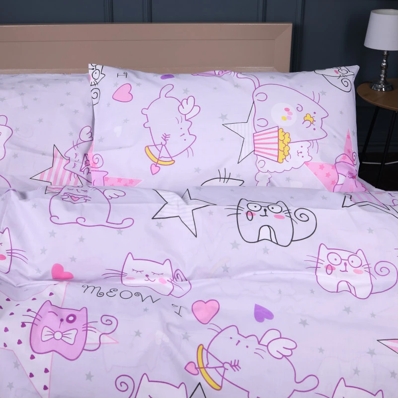 Наволочка Бязь Kids Time 17-0774 Cat party - 3