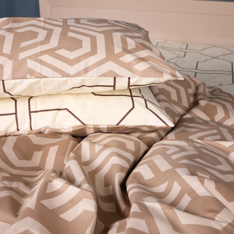 Комплект постільної білизни Бязь 17-0787 Geometry style - 1