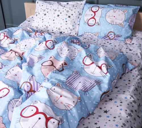 Простирадло Ranforce Elite 17-0785 Funny cats - 2