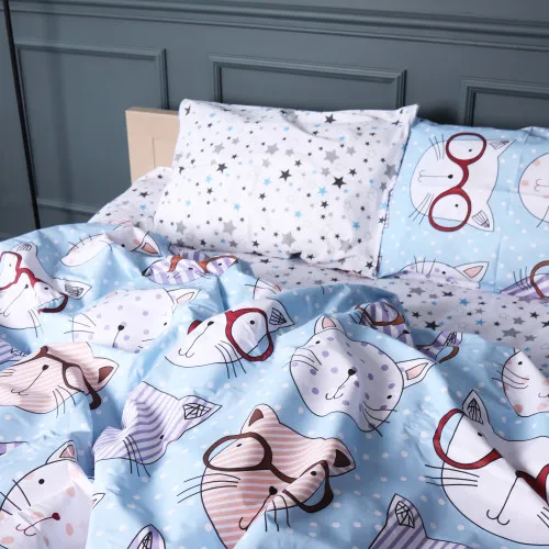 Пододеяльник Бязь 17-0785 Funny cats