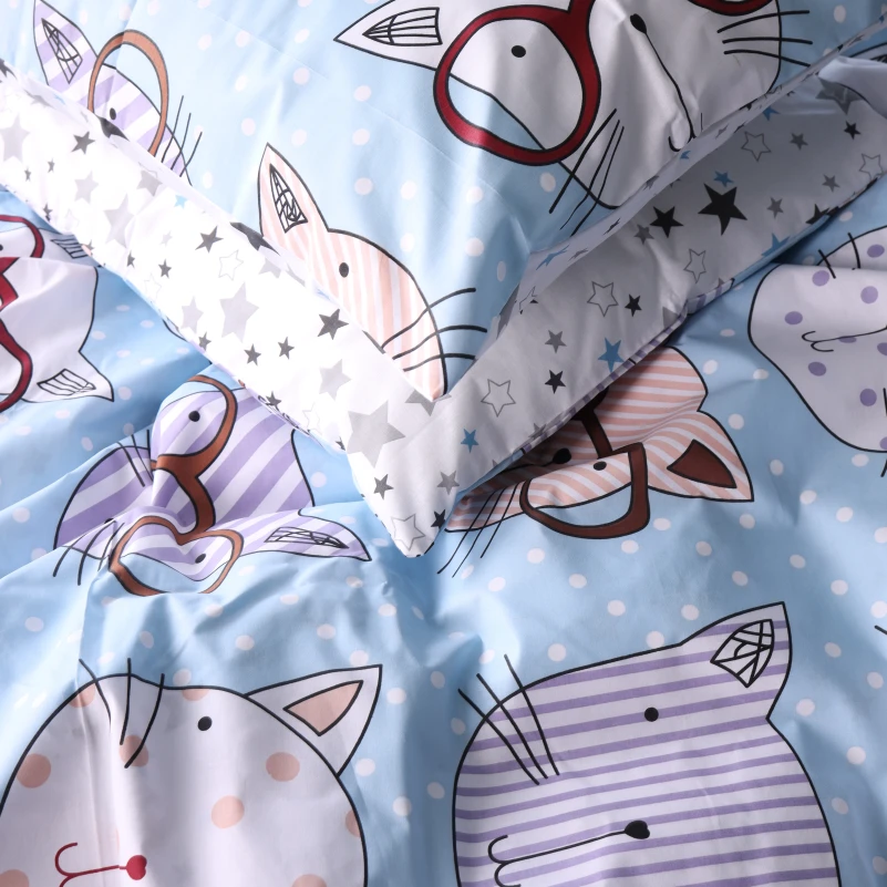 Комплект постільної білизни Бязь 17-0785 Funny cats - 1