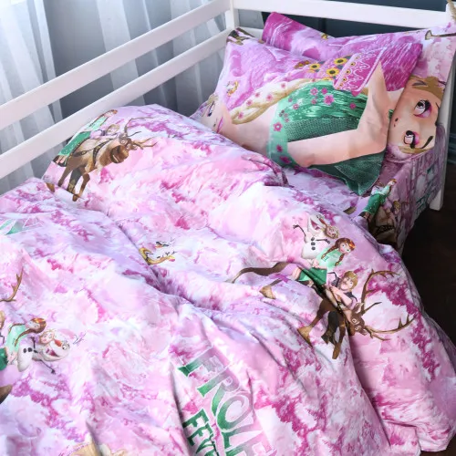 Простирадло Бязь Kids Time 17-0791 Frozen pink - 2