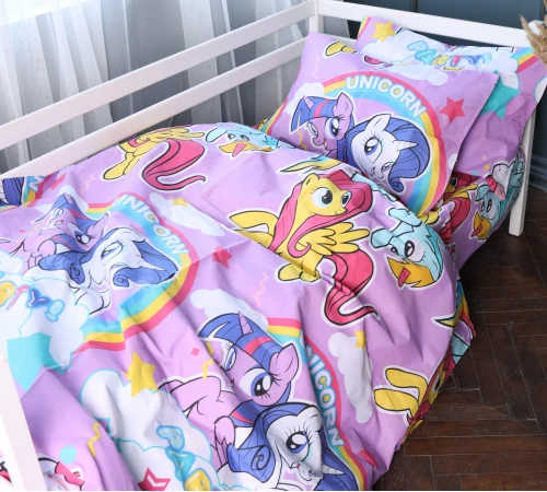 Комплект постільної білизни Бязь Kids Time 17-0793 My Little Pony