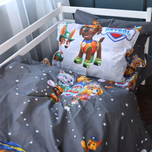Комплект постільної білизни Бязь Kids Time 17-0795 Paw Patrol Winter gray