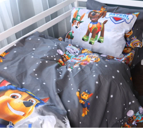 Комплект постільної білизни Бязь 17-0795 Paw Patrol Winter gray