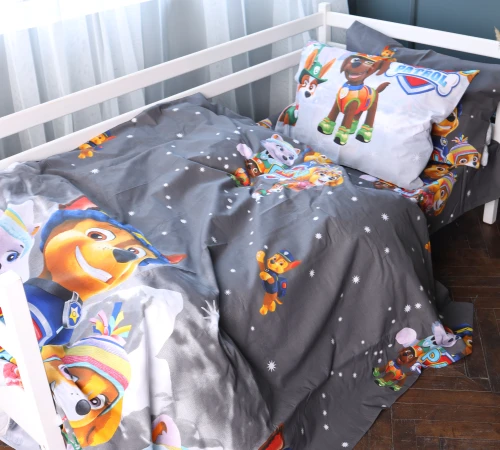 Підковдра Бязь 17-0795 Paw Patrol Winter gray - 2