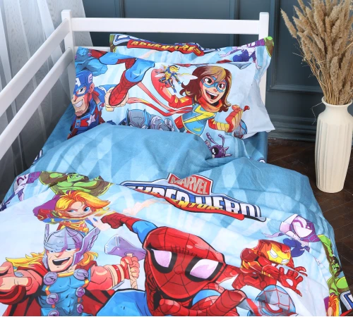 Простынь Бязь Kids Time 17-0796 Marvel - 2