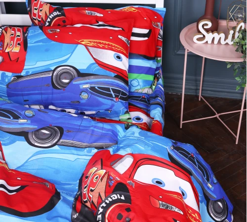 Пододеяльник Бязь Kids Time 17-0778 McQueen's Racing Dreams blue - 2