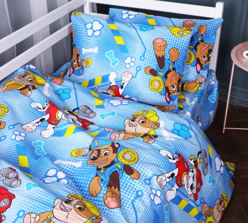 Пододеяльник Бязь Kids Time 17-0780 Paw Patrol blue