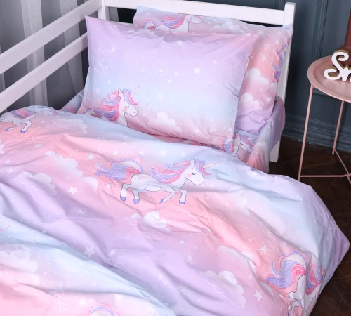 Простирадло Ranforce Elite 17-0790 Єдиноріг на веселці - 2