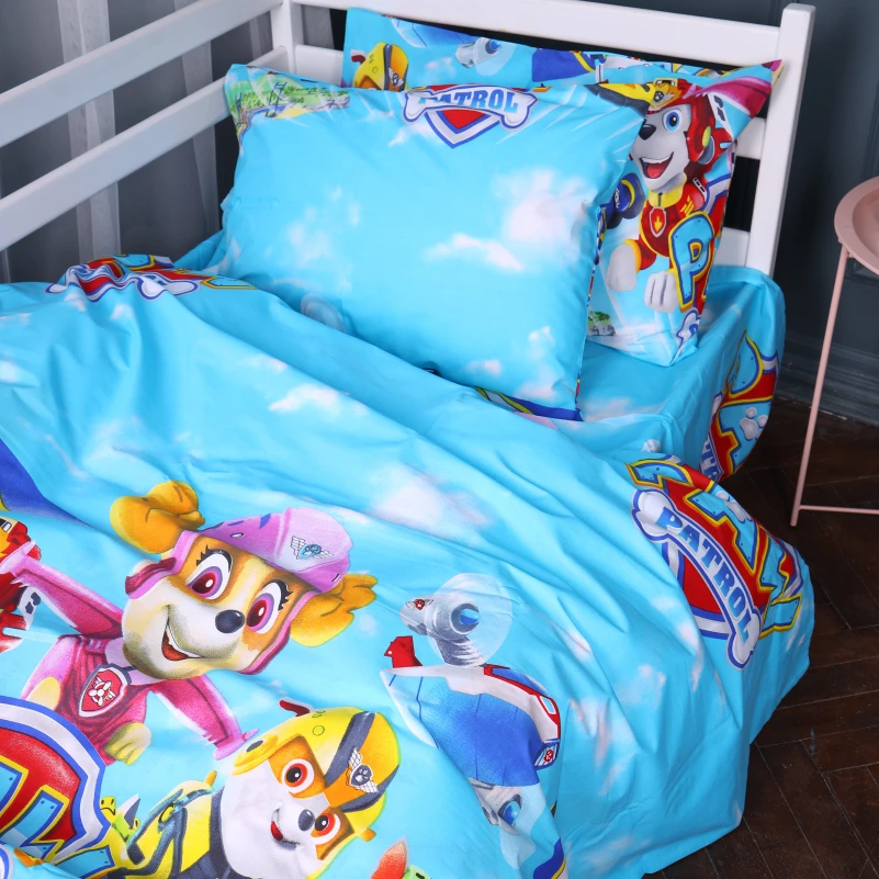 Дитяча постільна білизна Бязь Kids Time 17-0788 Команда Щенячий патруль - 3