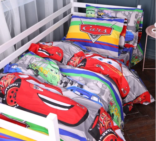 Наволочка Бязь Kids Time 17-0779 McQueen's Racing Dreams gray - 2