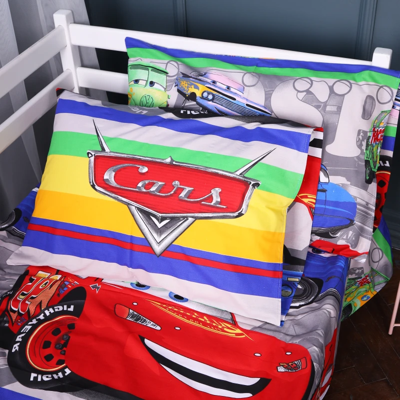 Комплект постільної білизни Бязь 17-0779 McQueen's Racing Dreams gray - 1