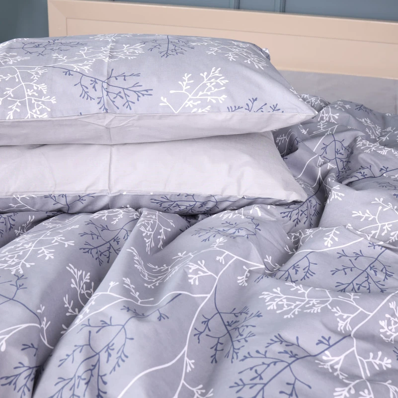 Комплект постільної білизни Бязь 17-0813 Twigs of Spring gray - 1